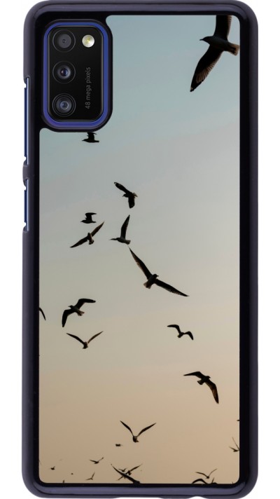 Coque Samsung Galaxy A41 - Autumn 22 flying birds shadow