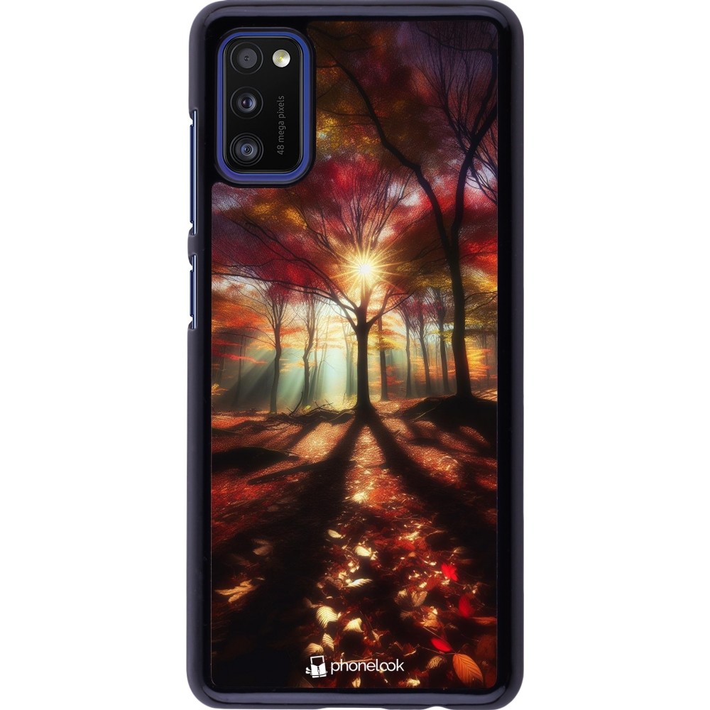 Samsung Galaxy A41 Case Hülle - Herbstlicher goldener Glanz