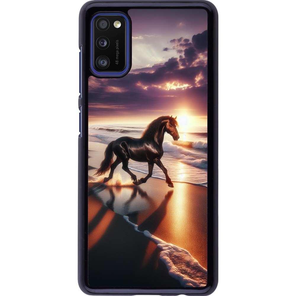 Samsung Galaxy A41 Case Hülle - Pferd majestätisch Strand