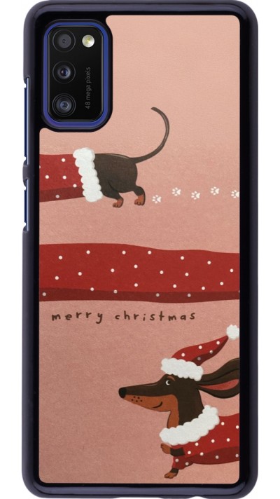 Coque Samsung Galaxy A41 - Christmas 25 Teckel Merry Xmas