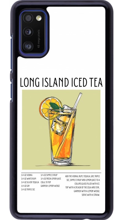 Samsung Galaxy A41 Case Hülle - Cocktail Rezept Long Island Ice Tea