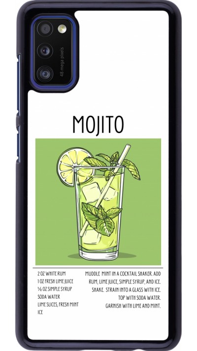 Samsung Galaxy A41 Case Hülle - Cocktail Rezept Mojito