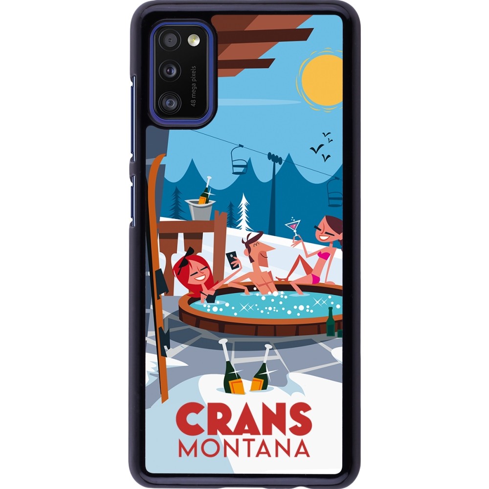 Samsung Galaxy A41 Case Hülle - Crans-Montana Mountain Jacuzzi