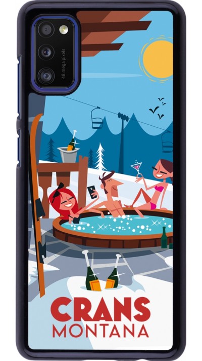Samsung Galaxy A41 Case Hülle - Crans-Montana Mountain Jacuzzi