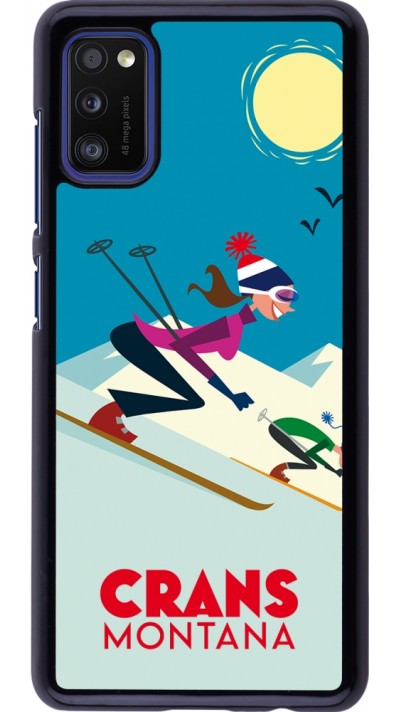 Samsung Galaxy A41 Case Hülle - Crans-Montana Ski Downhill