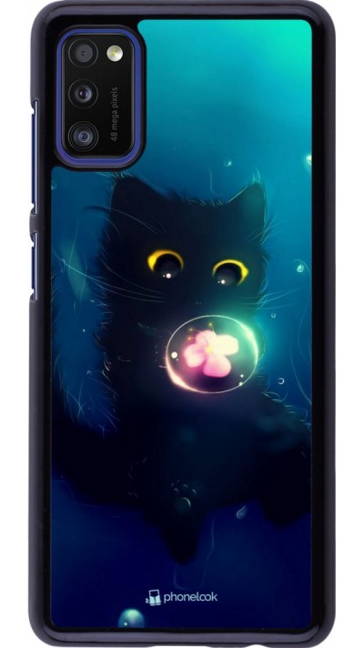 Coque Samsung Galaxy A41 - Cute Cat Bubble