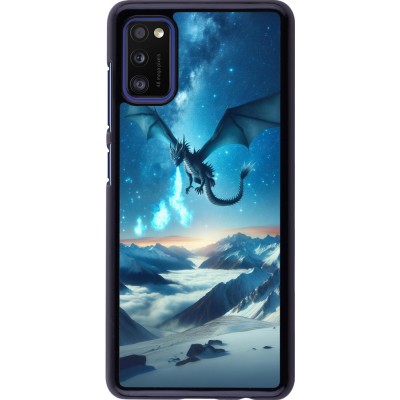 Coque Samsung Galaxy A41 - Dragon nocturne montagne