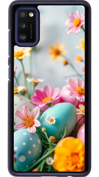 Coque Samsung Galaxy A41 - Easter 2026 Eggs with flowers