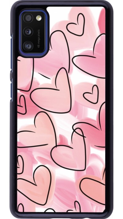 Coque Samsung Galaxy A41 - Easter 2023 pink hearts