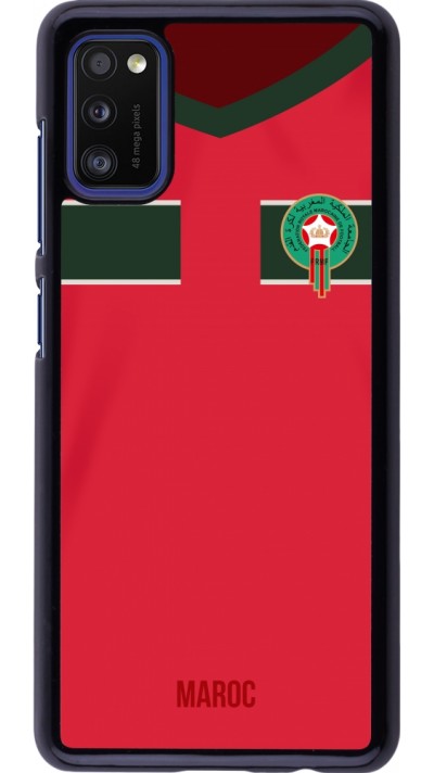 Coque Samsung Galaxy A41 - Maillot de football Maroc 2022 personnalisable