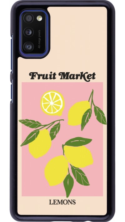 Coque Samsung Galaxy A41 - Fruit market lemons 2026
