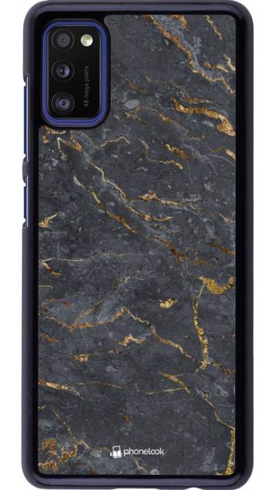 Coque Samsung Galaxy A41 - Grey Gold Marble