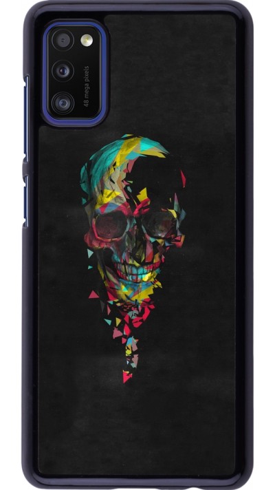 Coque Samsung Galaxy A41 - Halloween 22 colored skull