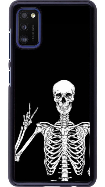Coque Samsung Galaxy A41 - Halloween 2023 peace skeleton