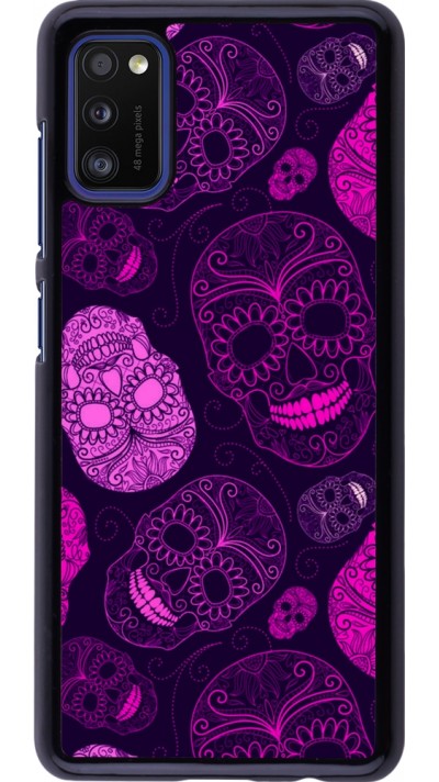 Coque Samsung Galaxy A41 - Halloween 2023 pink skulls