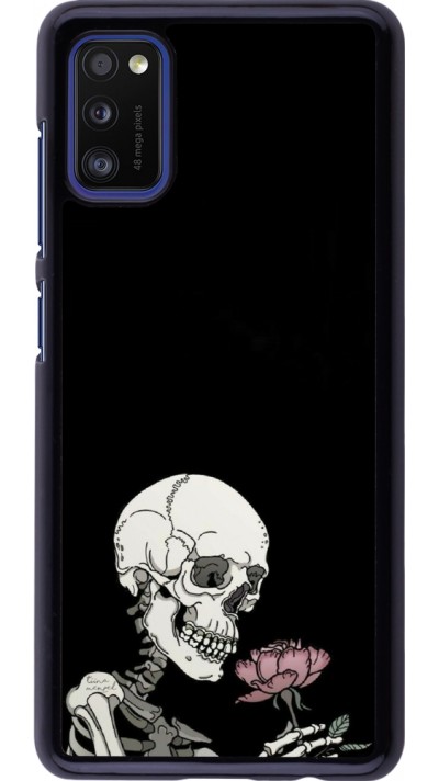 Coque Samsung Galaxy A41 - Halloween 2023 rose and skeleton
