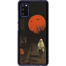 Coque Samsung Galaxy A41 - Halloween 2025 Ghost on a bicycle