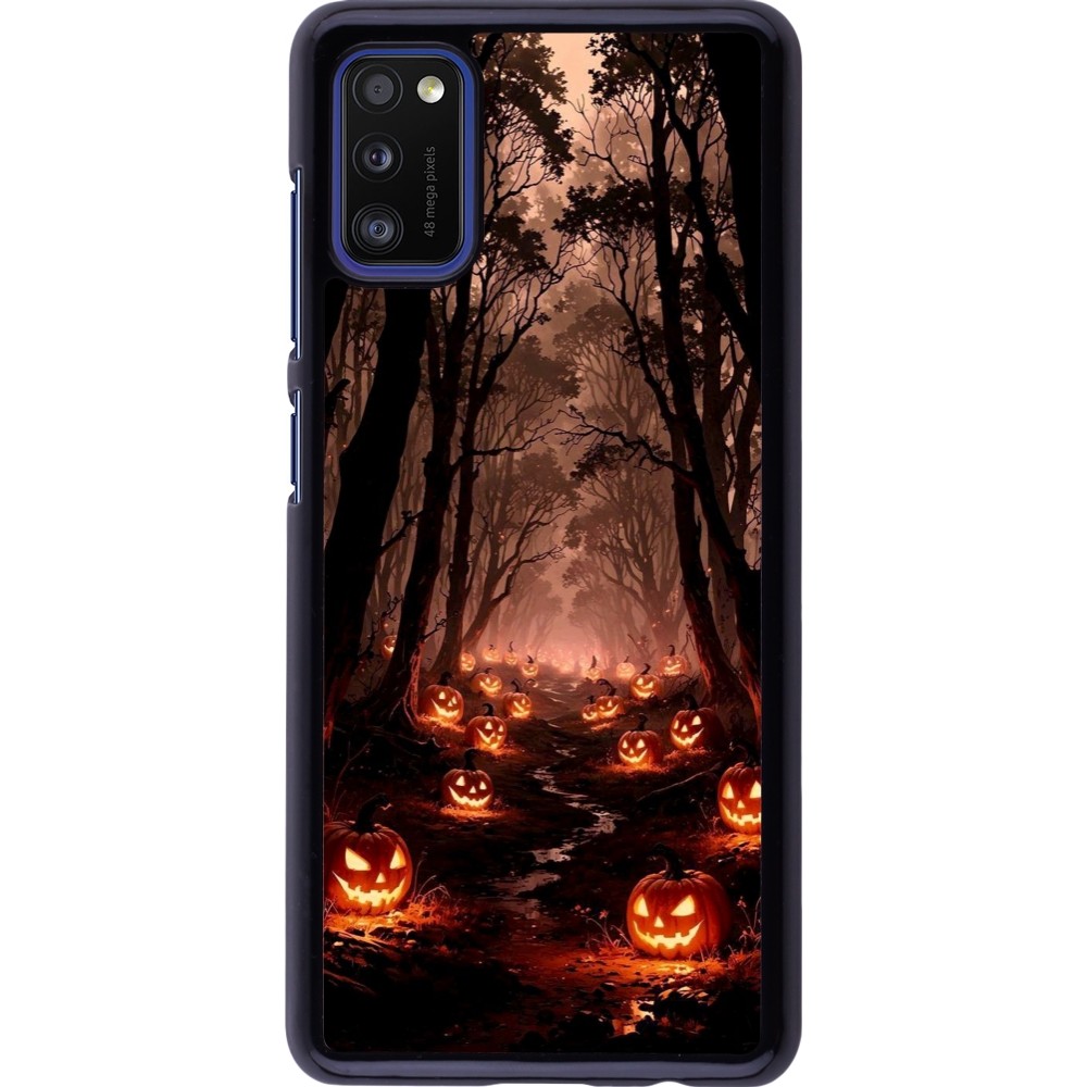 Coque Samsung Galaxy A41 - Halloween 2025 Road of Terrifying Pumpkins