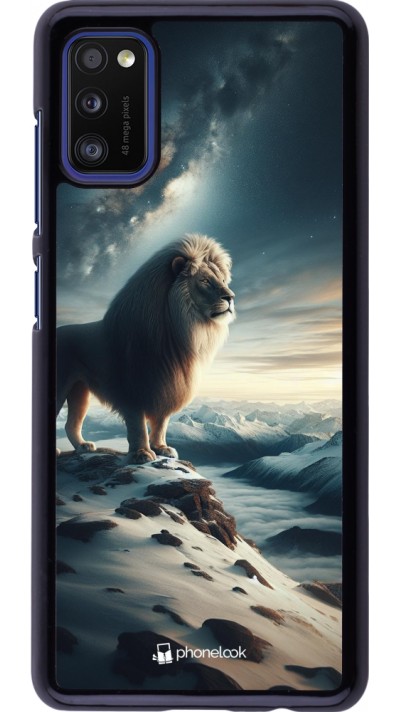 Samsung Galaxy A41 Case Hülle - Der weisse Loewe