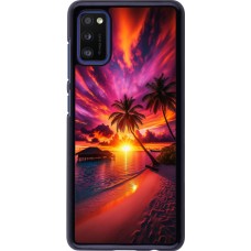 Samsung Galaxy A41 Case Hülle - Malediven Abenddämmerung Glückseligkeit