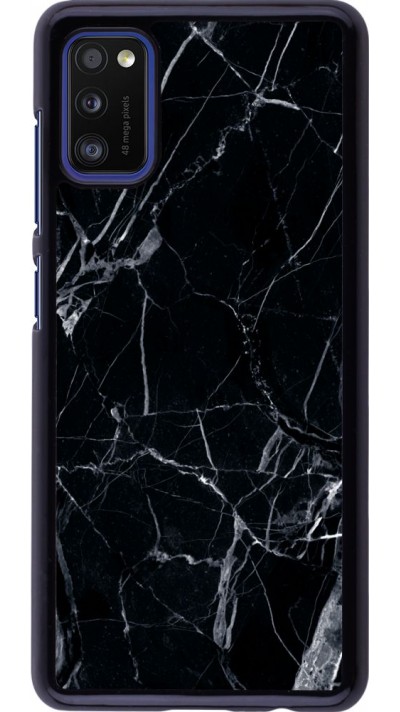 Hülle Samsung Galaxy A41 - Marble Black 01