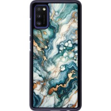 Coque Samsung Galaxy A41 - Marbre Vert Bleu Doré