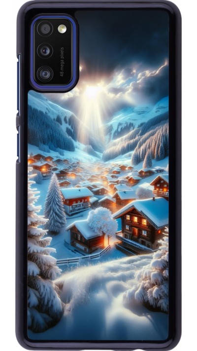 Samsung Galaxy A41 Case Hülle - Berg Schnee Licht