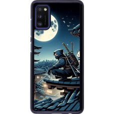 Samsung Galaxy A41 Case Hülle - Ninja unter dem Mond