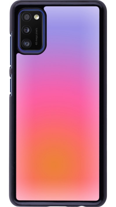 Samsung Galaxy A41 Case Hülle - Orange Pink Blue Gradient