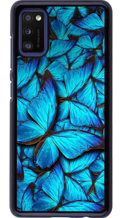 Coque Samsung Galaxy A41 - Papillon - Bleu