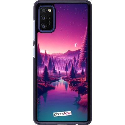 Samsung Galaxy A41 Case Hülle - Lila-rosa Landschaft