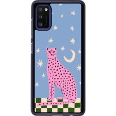 Coque Samsung Galaxy A41 - Pink leopard with stars 2026