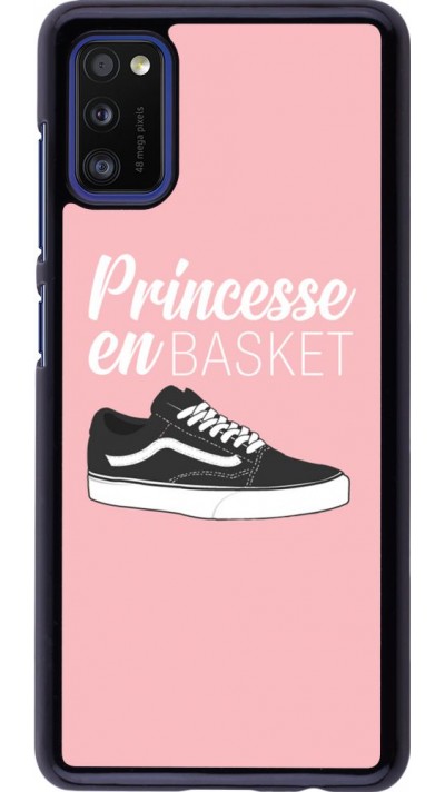 Coque Samsung Galaxy A41 - princesse en basket