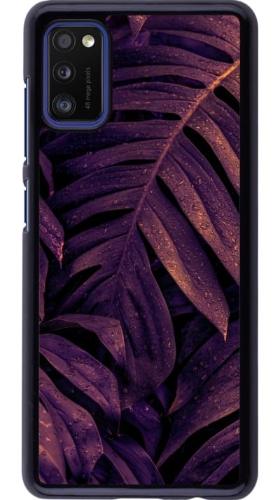 Coque Samsung Galaxy A41 - Purple Light Leaves