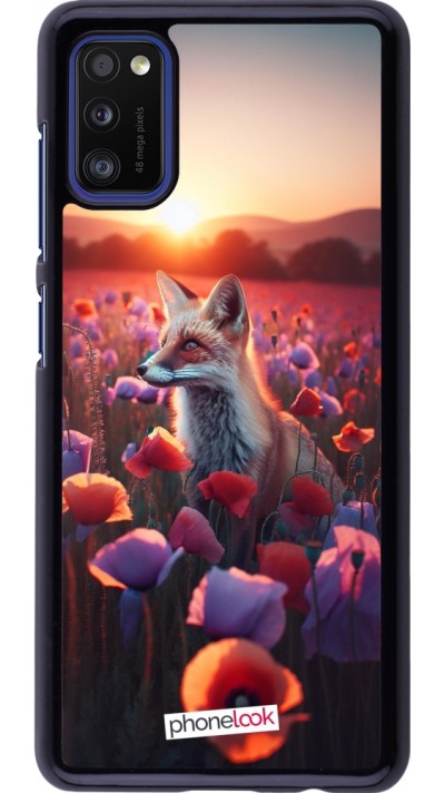 Coque Samsung Galaxy A41 - Renard pourpre au crépuscule