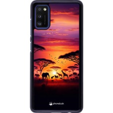 Samsung Galaxy A41 Case Hülle - Safari Sonnenuntergang Wildtiere