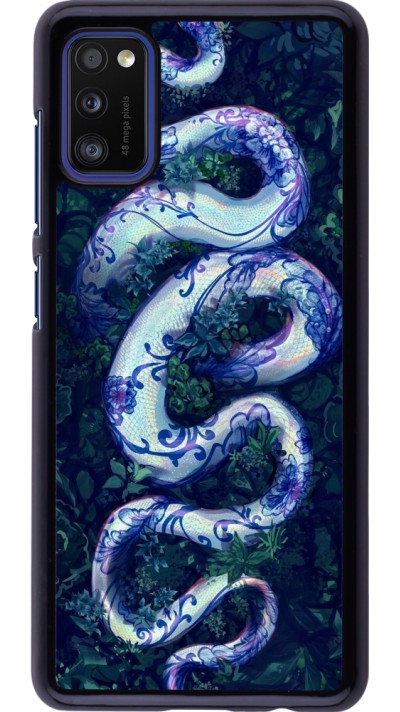 Coque Samsung Galaxy A41 - Serpent Blue Anaconda