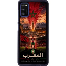Coque Samsung Galaxy A41 - Football Maroc splash 2026