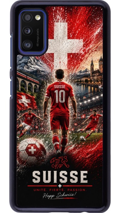 Coque Samsung Galaxy A41 - Football Suisse splash 2026