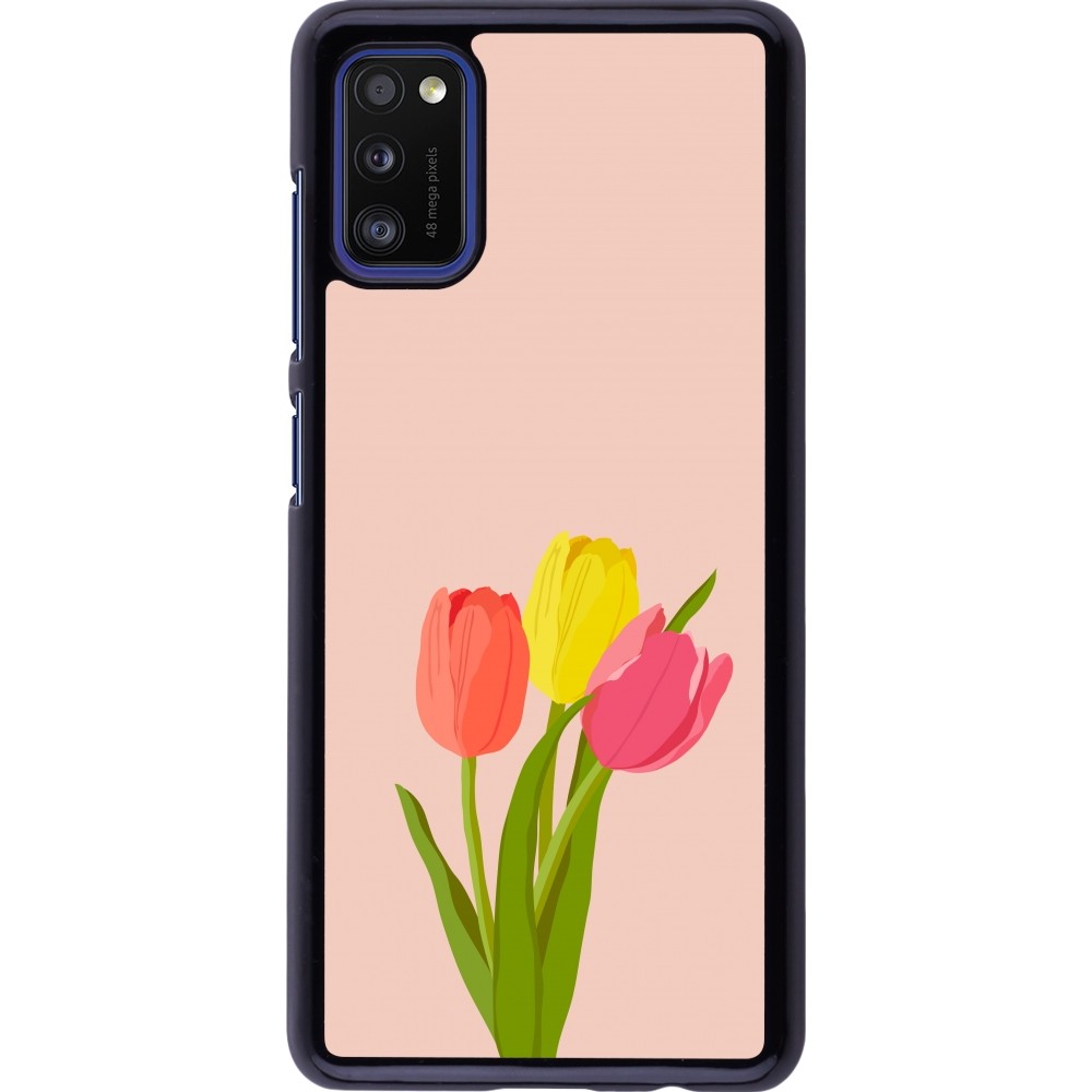 Samsung Galaxy A41 Case Hülle - Spring 23 tulip trio