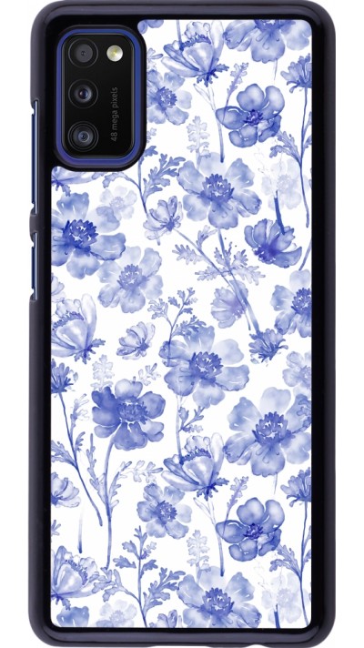 Coque Samsung Galaxy A41 - Spring 23 watercolor blue flowers