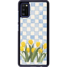 Coque Samsung Galaxy A41 - Blue vichy tulips 2026
