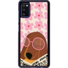 Coque Samsung Galaxy A41 - Dog with newspaper 2026