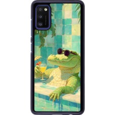 Samsung Galaxy A41 Case Hülle - Crocodile in the swimming pool Summer 2026