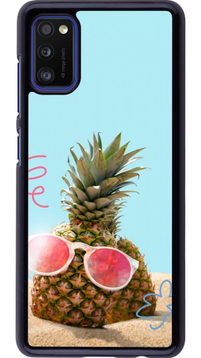 Samsung Galaxy A41 Case Hülle - Pineapple with glasses Summer 2026