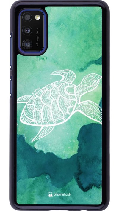 Hülle Samsung Galaxy A41 - Turtle Aztec Watercolor