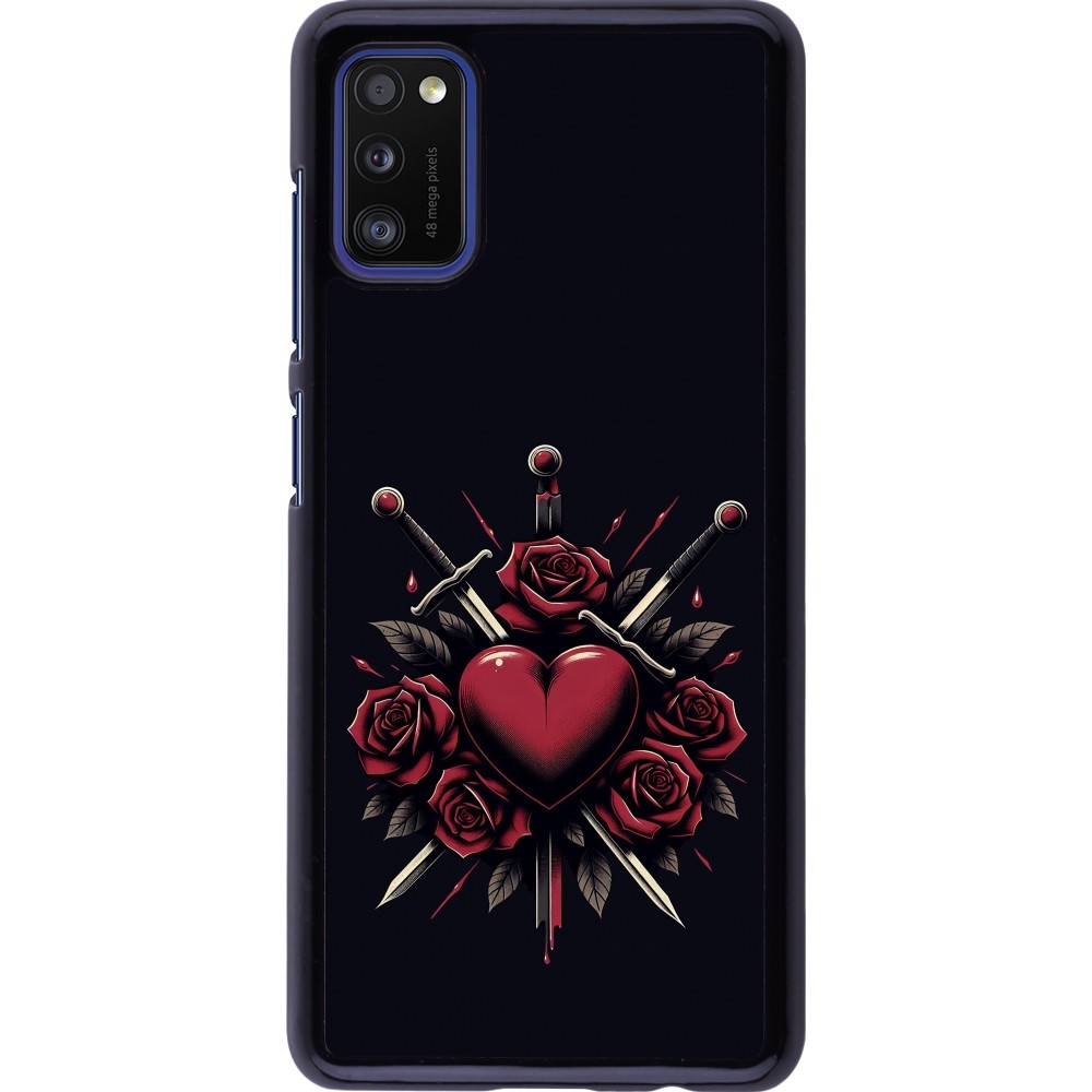 Samsung Galaxy A41 Case Hülle - Valentine 2024 gothic love