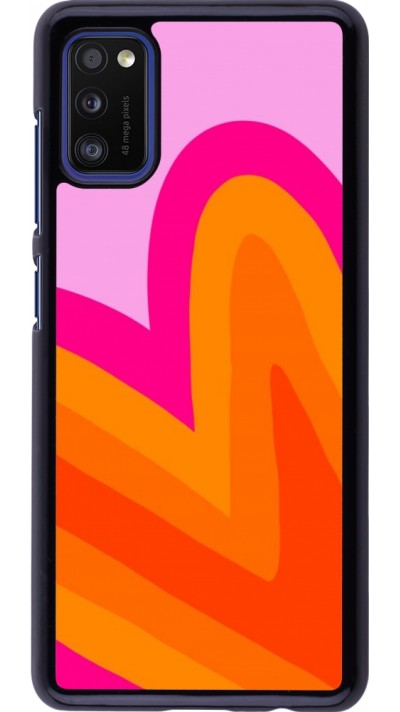 Coque Samsung Galaxy A41 - Valentine 2024 heart gradient