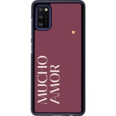 Samsung Galaxy A41 Case Hülle - Valentine 2024 mucho amor rosado