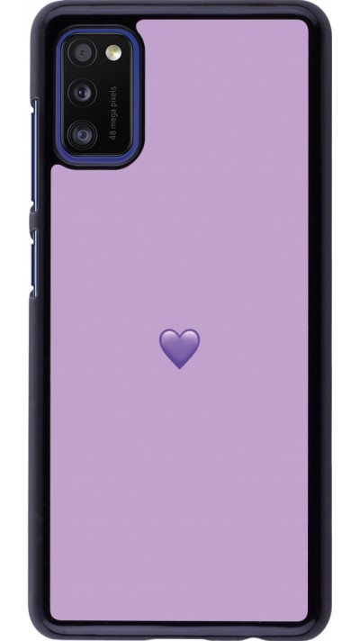 Coque Samsung Galaxy A41 - Valentine 2023 purpule single heart
